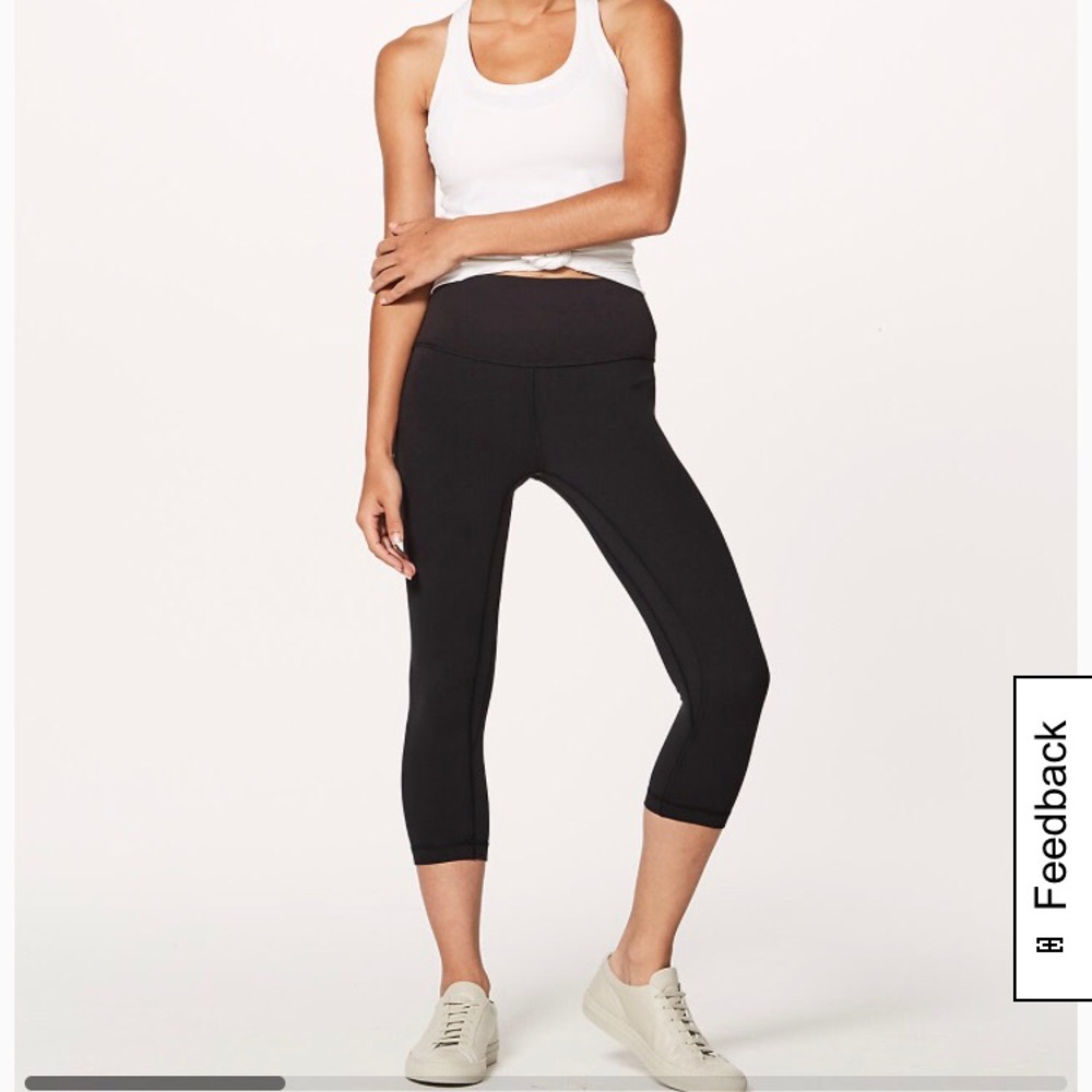 Lululemon Black crop leggings size 4